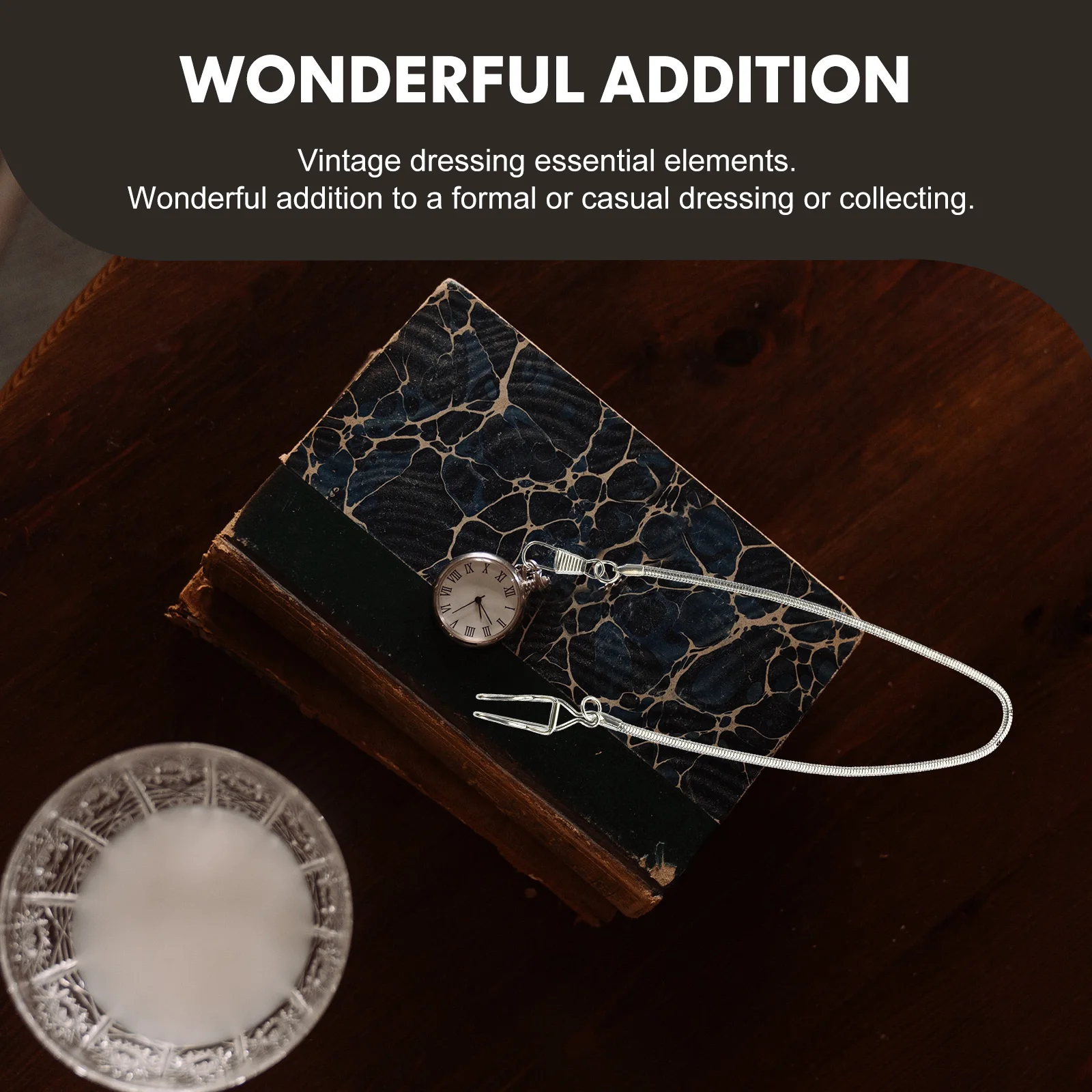 

Metal Alloy Chain Accessories Snake Clip Pocket Watch Clip Pocket Watch Chains Accessories Vintage Decor Key Fob Holder