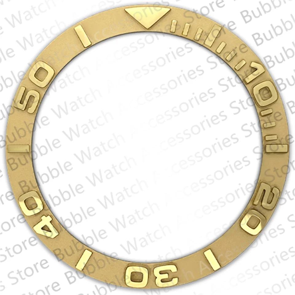 실버 골드 블랙 세라믹 베젤 인서트, Rlx Ym 기계식 손목시계용, 38mm * 30.7mm