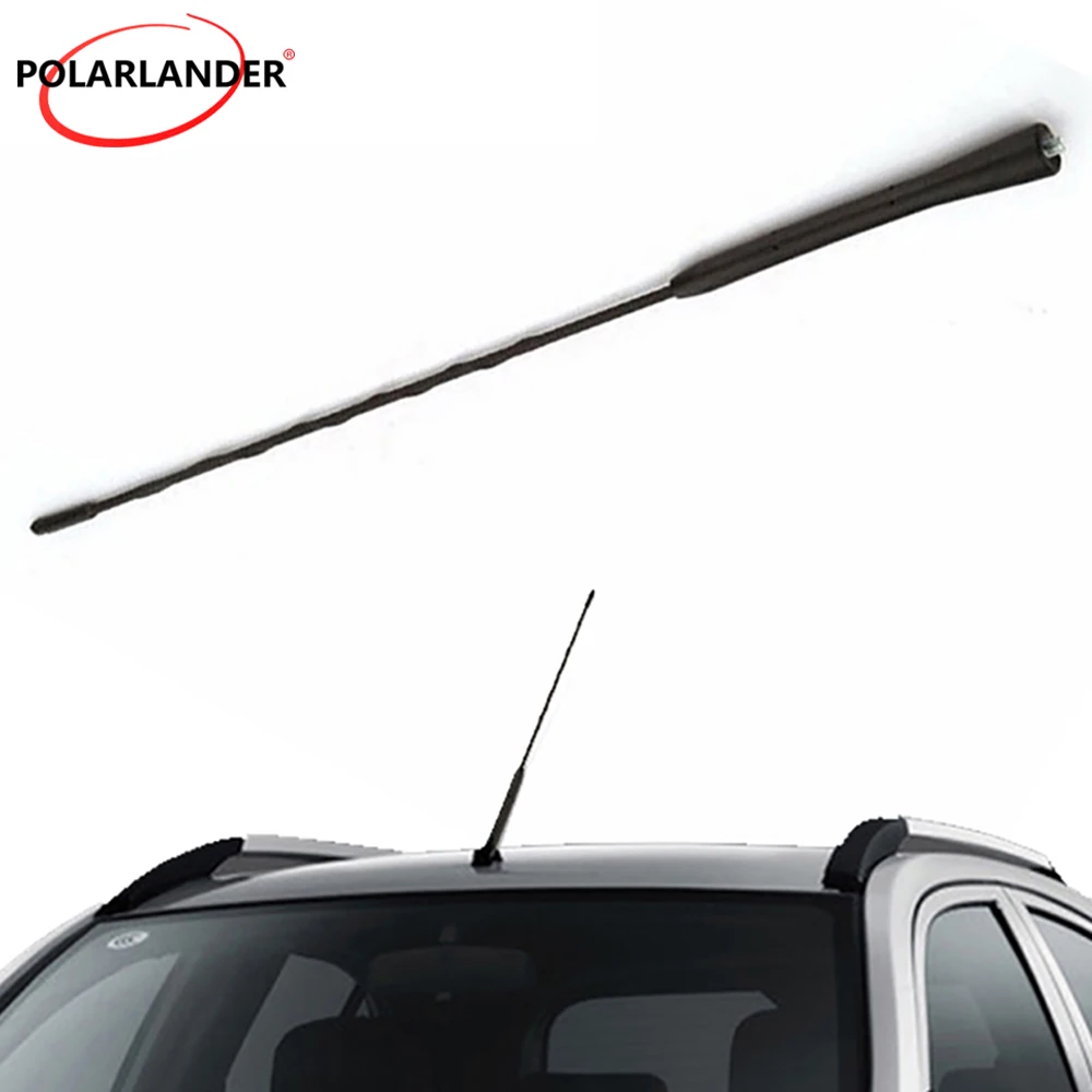 Durable Rubber Outer Shell Vehicle Roof Mount AM‑FM Aerial Mast Multi‑model Compatible Screw Joint Car Radio Spiral Antenna Pole