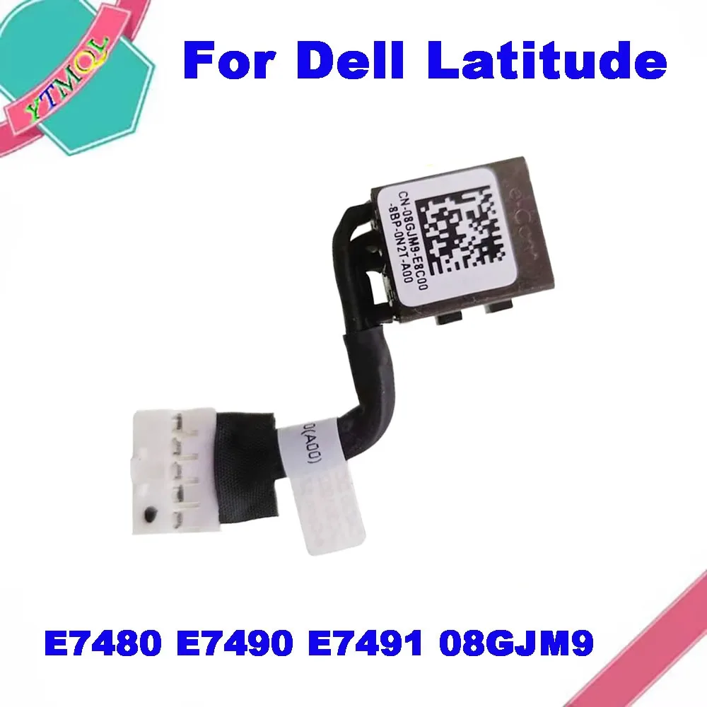 1Pcs Portatil Dc Power Jack Cabo Conector ParaFor Dell Latitude For Dell Latitude E7480 E7490 E7491 08GJM9 DC30100Z400