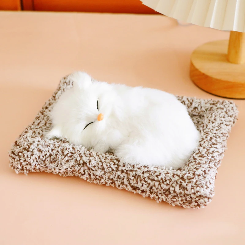 Small bamboo charcoal cat, activated carbon car ornament, plush toy, cute desktop decoration