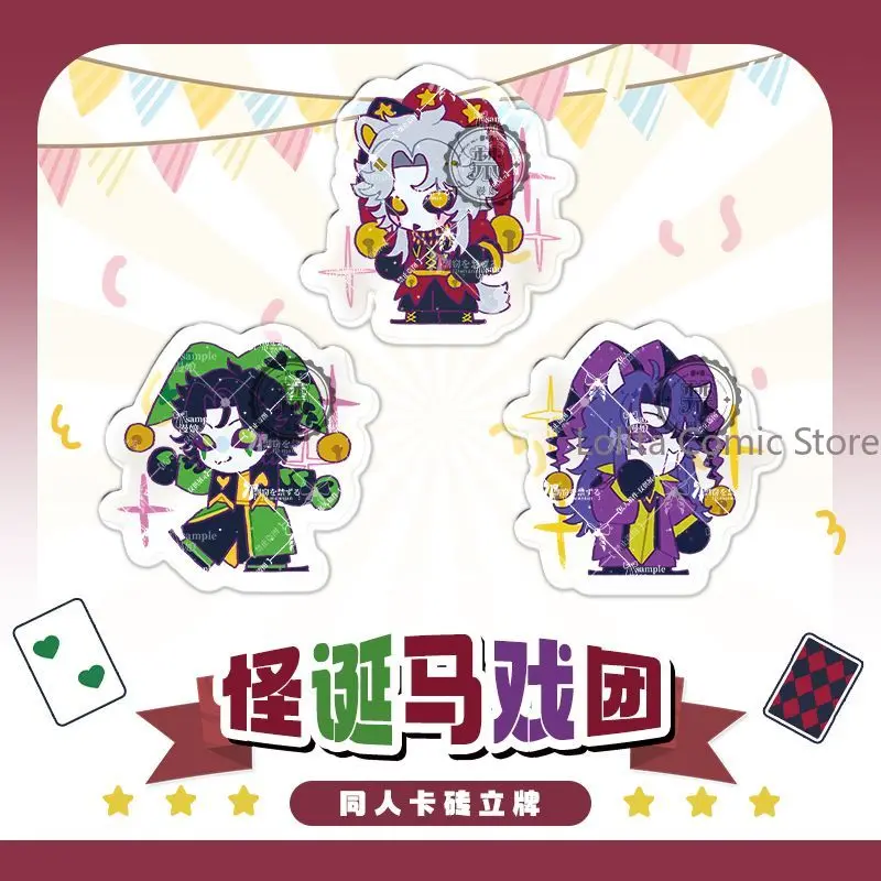 

The Freak Circus Game Cosplay Double Flash Badge Pins Brooch Polaroid Transparent card Pendant Anime Fans Gift