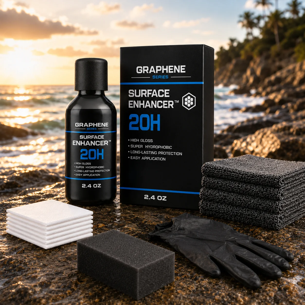 

20H Advanced Nano Graphene Ceramic Coating 70ml UV Technology Extremely Hydrophobic Car Ceramic Coating Kit for Auto Detailing