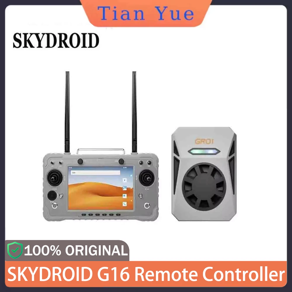 

SKYDROID G16 Remote Controller, 30KM HD Digital Video Transmission, Dual-Band, Pan-Tilt Integrated RC Controller for FPV Drone