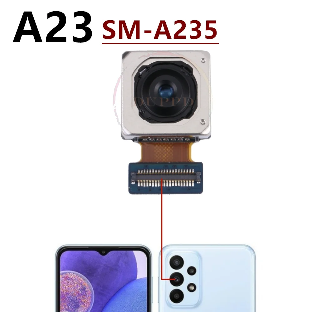 Front Rear Camera For Samsung Galaxy A23 4G/5G A235F A236B A236U Back Facing Main Camera Module Flex Cable Part