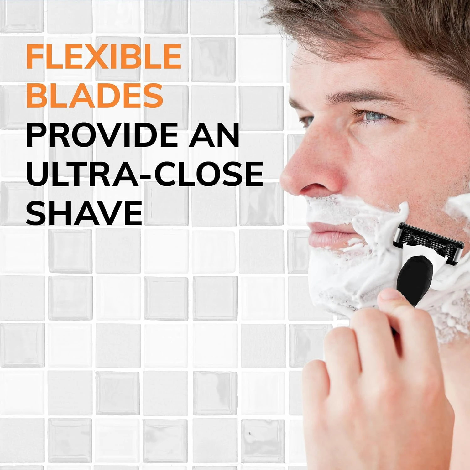 Men Razor Shaving Three Layer Blade Shaver Reusable Safety Razor Blade Professional Barber Razor Mild Hair Removal Shaver