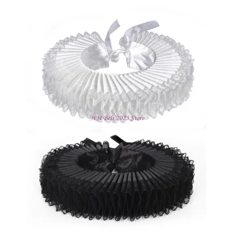 

49ME Ренессансный воротник-ерш Аутентичный средневековый воротник-ерш Ошейник с историческими событиями