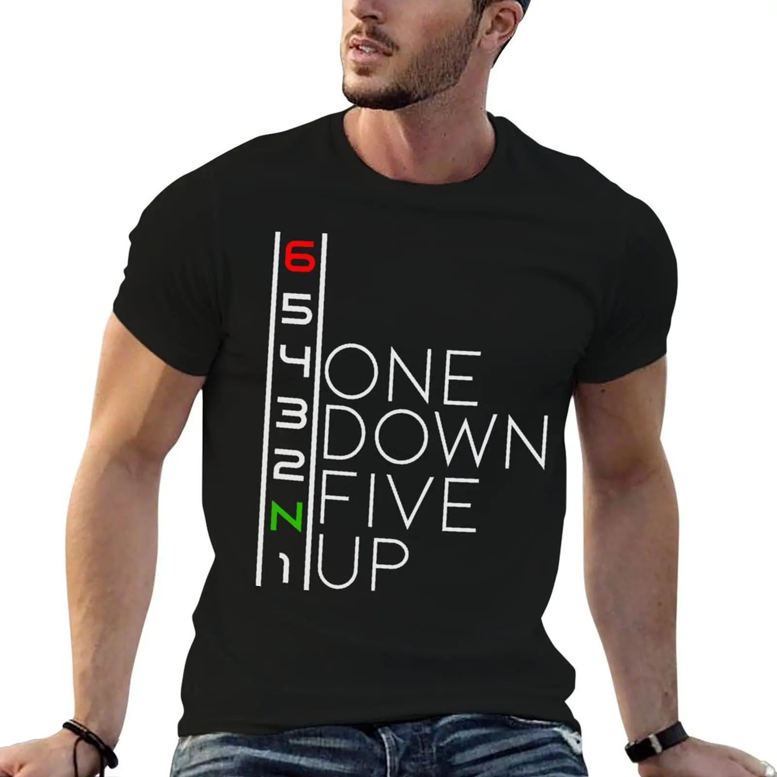 

t t T-Shirt Five pack Down One shirts cotton Up funny 65432N1 shirt cotton