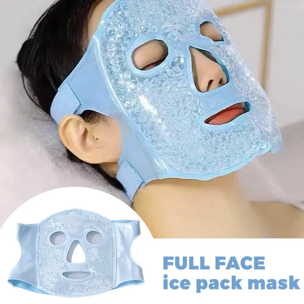 Mascarilla Facial de Gel Reutilizable, Compresa de Terapia Fría y Caliente, Bolsa de Hielo Refrescante para Recuperación Postoperatoria, Cuidado de la Piel con Hinchazón