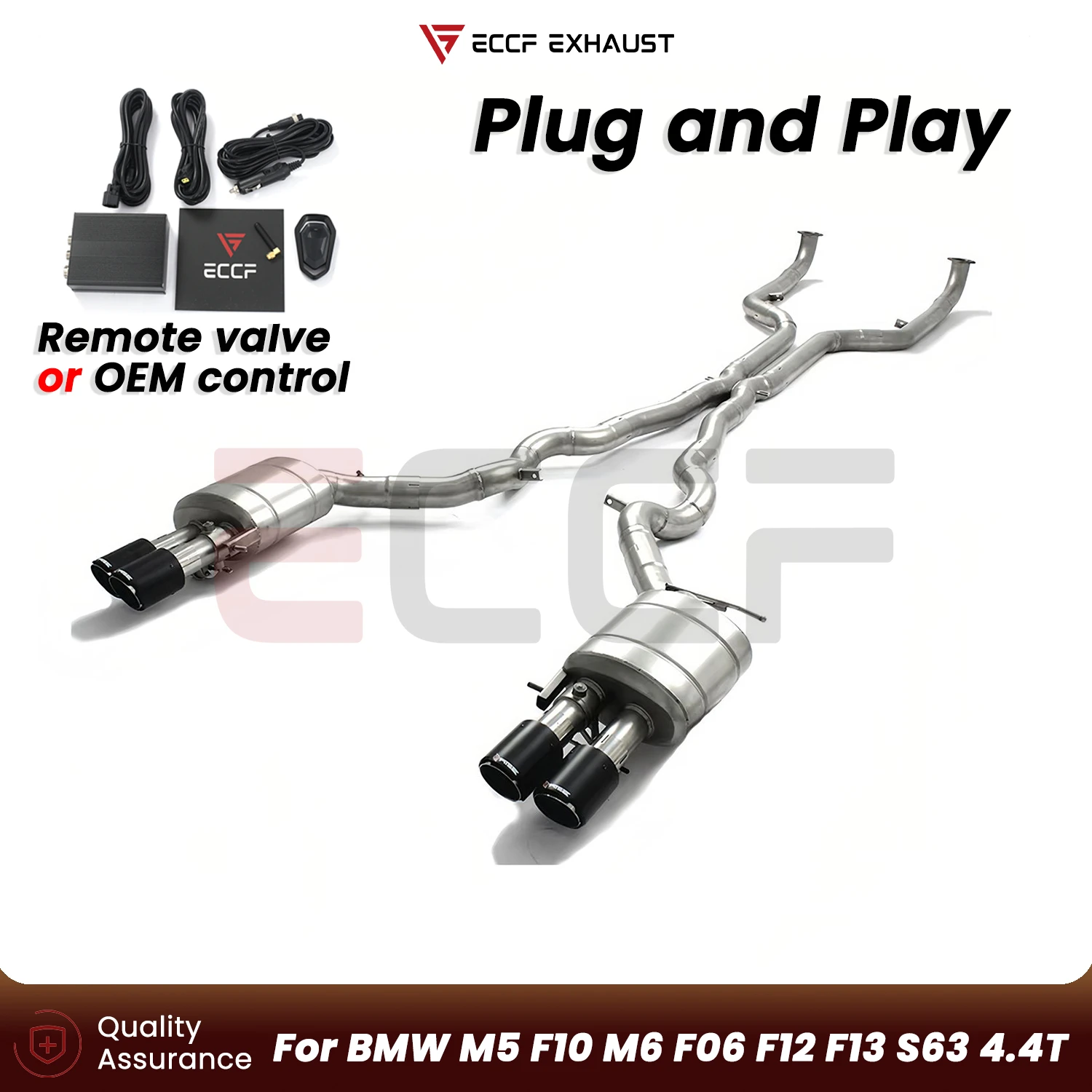 

High Temperature Resistant Perfect Stainless Steel Catback for BMW M5 F10 M6 F06 F12 F13 S63 4.4T Aggressive Exhaust Sound