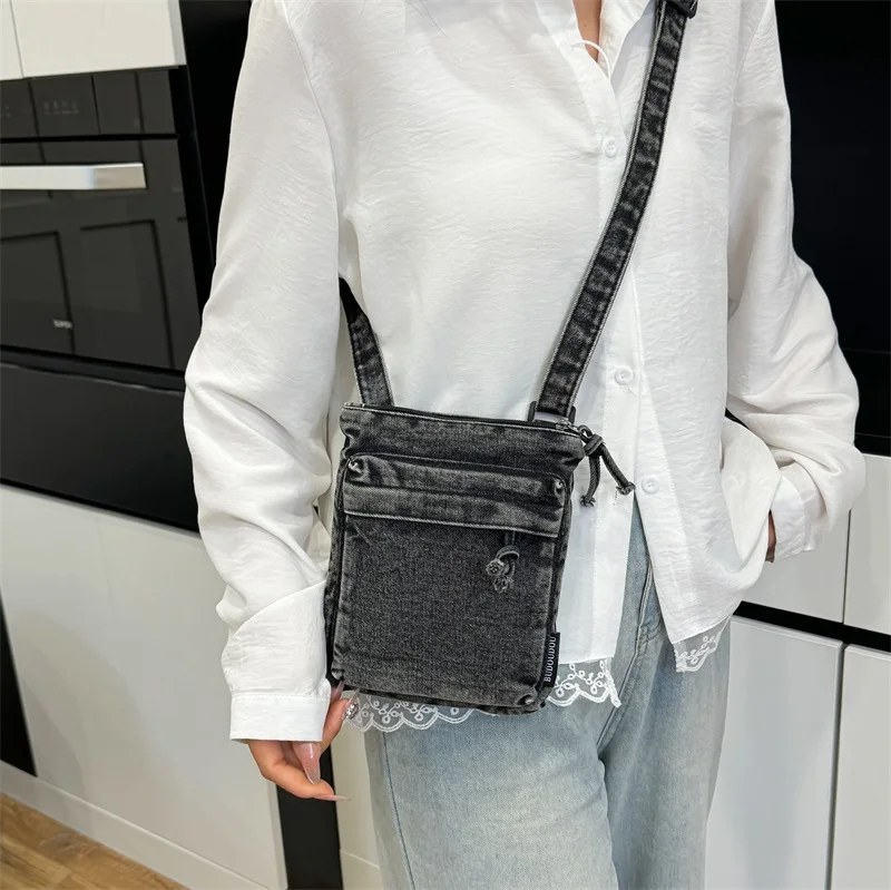 Denim Super Popular Niche Shoulder Bag Solid Sewing Ladies Bags on Sale 2025 High Quality Single Versatile Crossbody Bags - Image 3