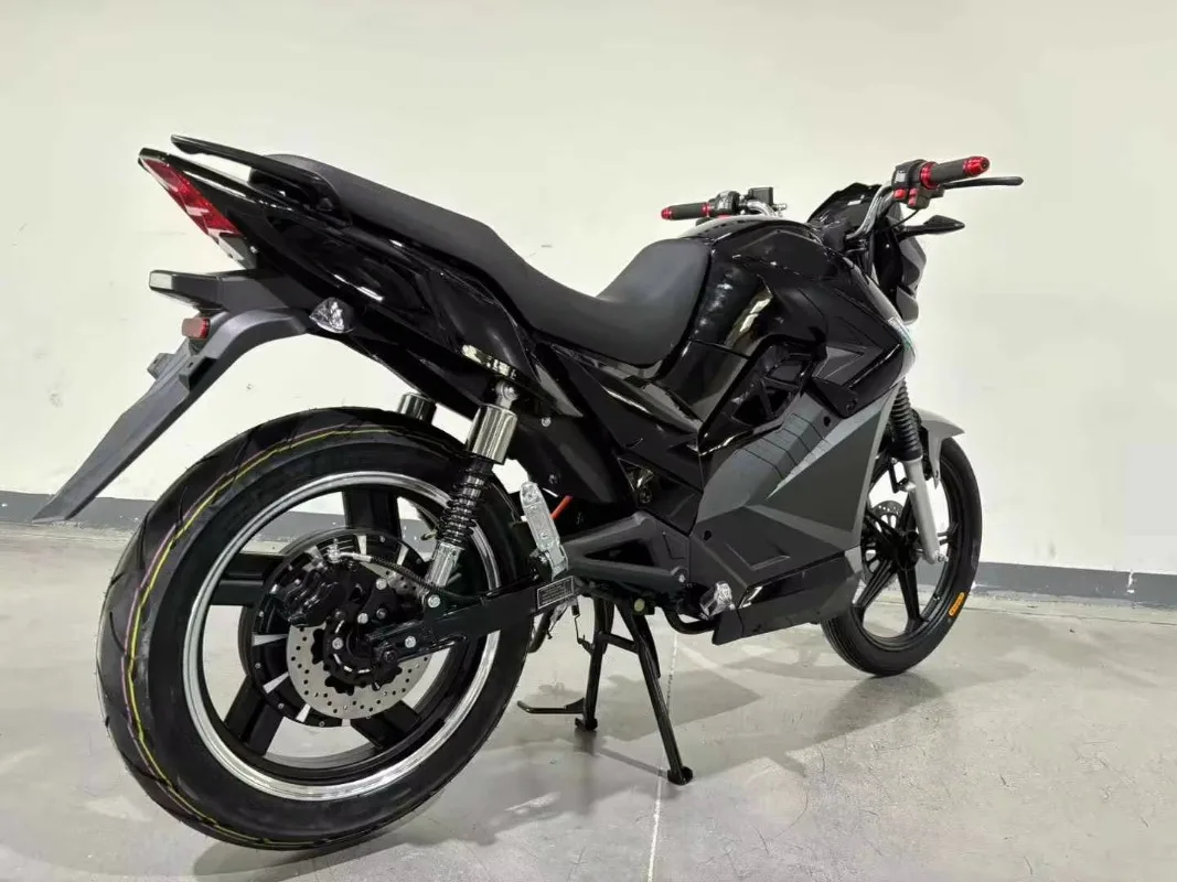 High-tech Intelligent Electric Motorcycle Has a Speed of 180km/h and Inverted Shock-absorbing Central Motor and Hub Motor Moto