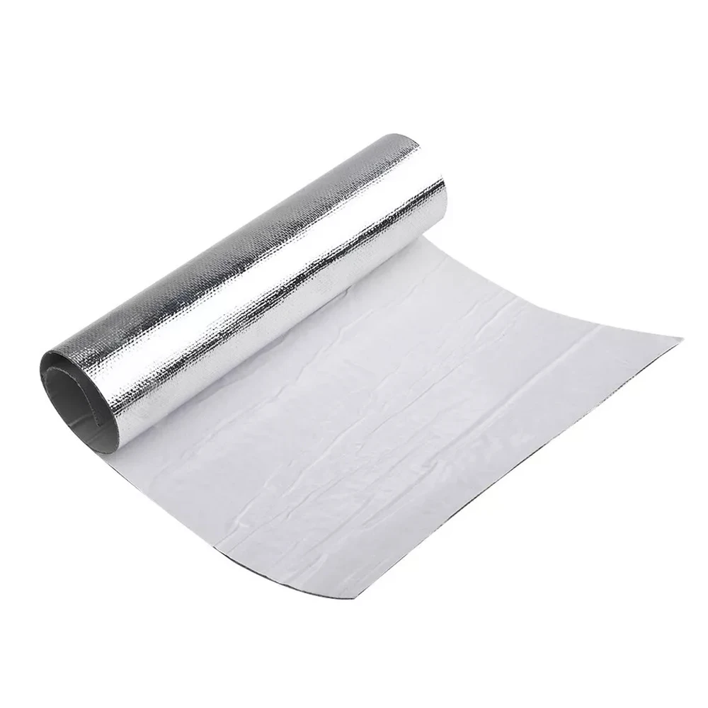25x50cm 25x100cm 1pcs Car Heat Protection Film Car Fender Heat Auto Motorcycle Heat Shield Insulation Exhaust Engine Film Wrap
