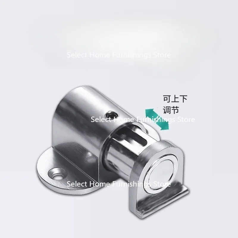 Suitable for Zinc Alloy Adjustable Floor Suction, Non Adhesive Zinc Alloy, Door Stopper Protrusion Strong Magnetic Door Suction