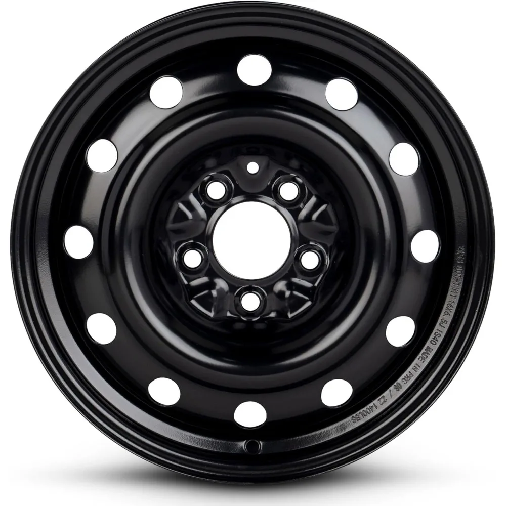 2001-2002 Chrysler Town & Country 16-дюймовый окрашенный черный обод — прямая замена OE — готовое колесо автомобиля на дороге