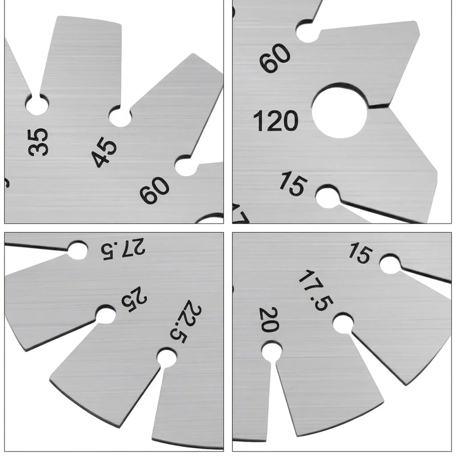 Angle Protractor Bevel Gauge Woodworking Measurement Tools 15-120 Degree Stainless Steel Thickness Gauge Angle