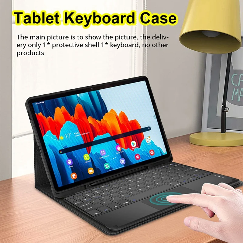 

For Samsung S9 11Inch Tablet Cover For S9 Bluetooth Wireless Keyboard Case With Keyboard, Easy To Use Durable