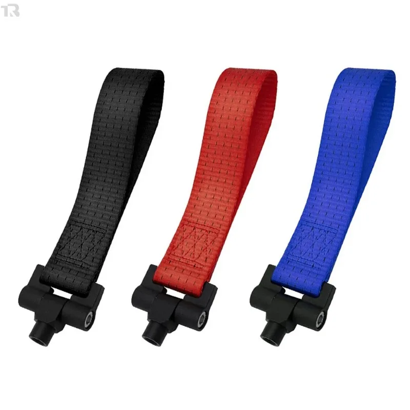 العالمي مقطورة حلقة سحب هوك حزام لتويوتا هوندا نيسان BMW E46/E30/E32/E36/E90/E91 سيارات الثقيلة سحب الملحقات #3