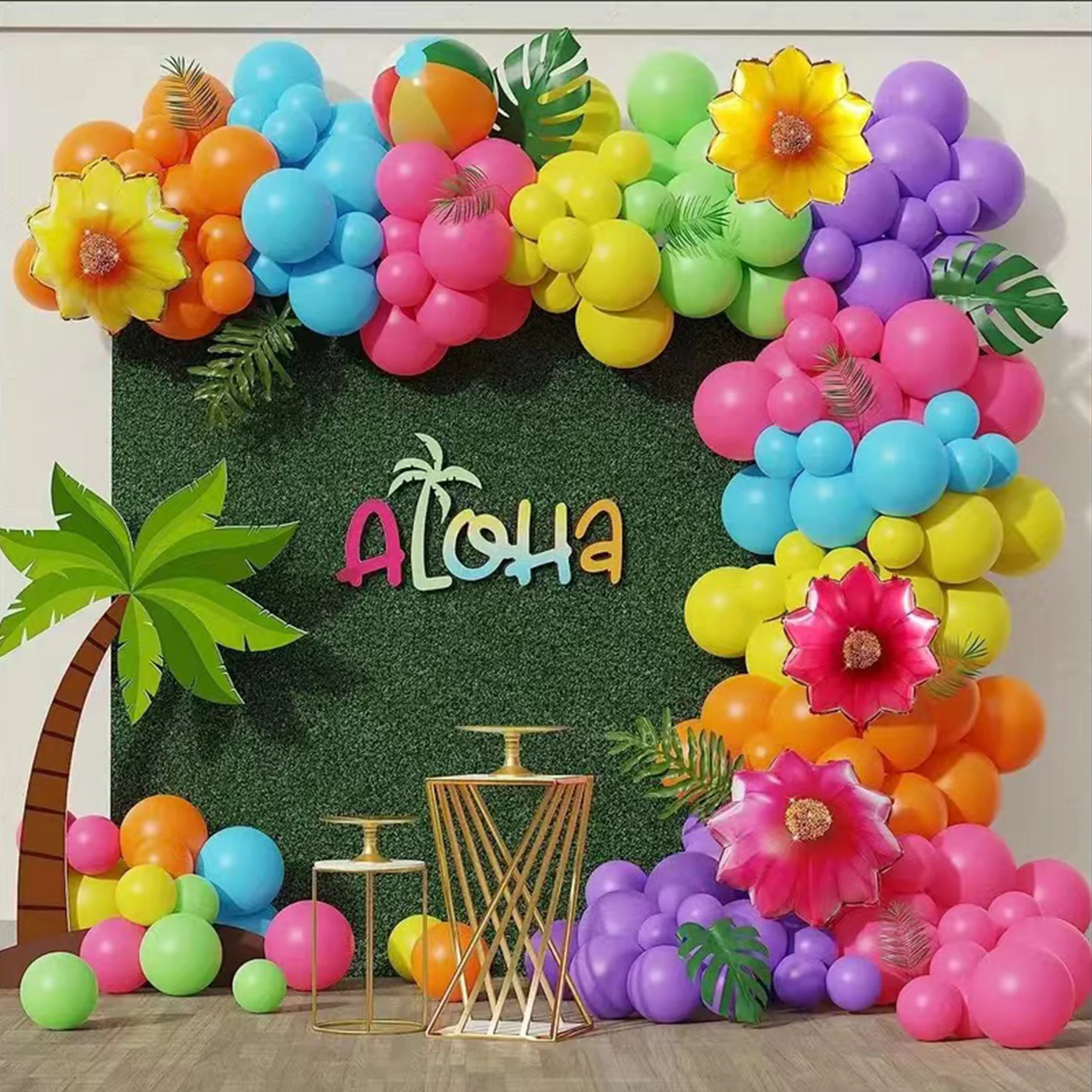 

Summer New Sunflower Aluminum Film Latex Balloon set Holiday Atmosphere Decoration Party Photo Scene Layout