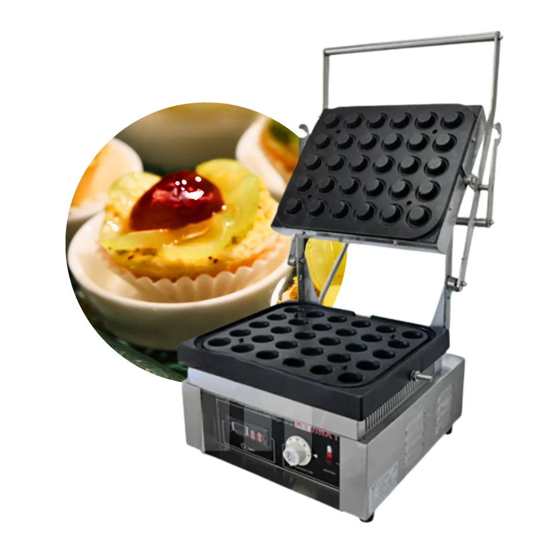 ATLAS STAR New 30pcs Mini Tart Maker Machine Commercial Electric Tartlet Machine 3200W Double-Sided Heating Non-Stick High