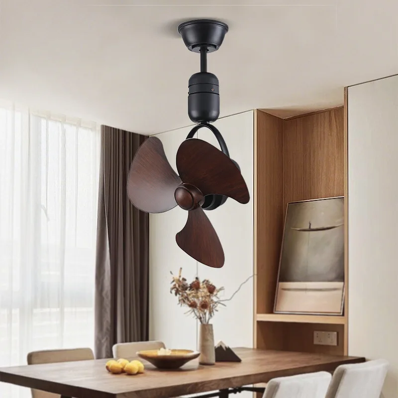 Creative Moving Head Fan Wall Mounted Fan Light for Study Balcony Corridor, Home 2-in-1 Ceiling Fan Ceiling Ceiling  Light