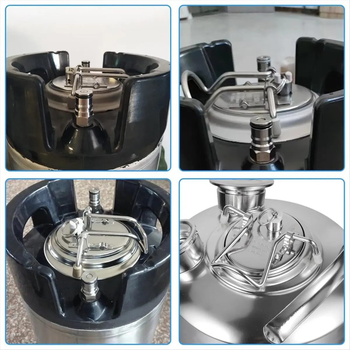 الفولاذ المقاوم للصدأ كورني برميل غطاء الكربنة الكربونات مانعة للتسرب كورني غطاء برميل لقطع غيار كورنيليوس كرنيليوس #1