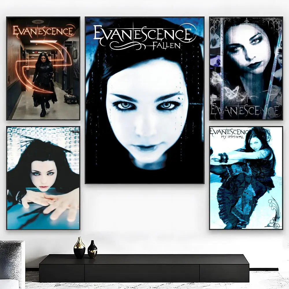Goth Rock Band E-Evanescence Poster Wall art print art suitable for living room bedroom bar parlor home decor gift