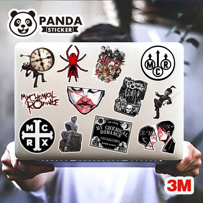 conjunto-de-adesivos-vintage-com-12-pecas-decalques-de-vinil-punk-rock-pegatinas-foscas-a-prova-d'agua-para-carro-laptop-capacete-bagagem-e-telefone
