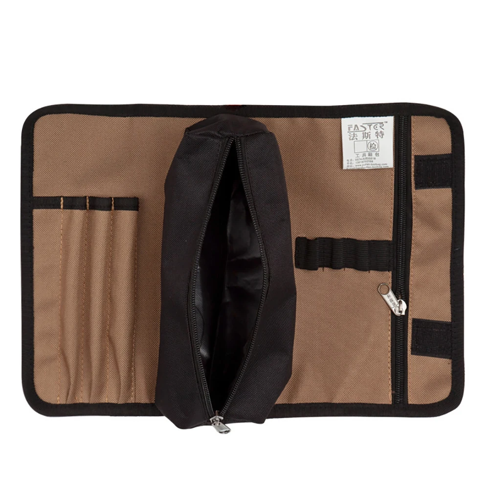 600D Oxford Cloth Roll Up Tool Bag Waterproof Easy Roll Closure Design Portable Heavy Duty Hardware Tools Storage Pouch