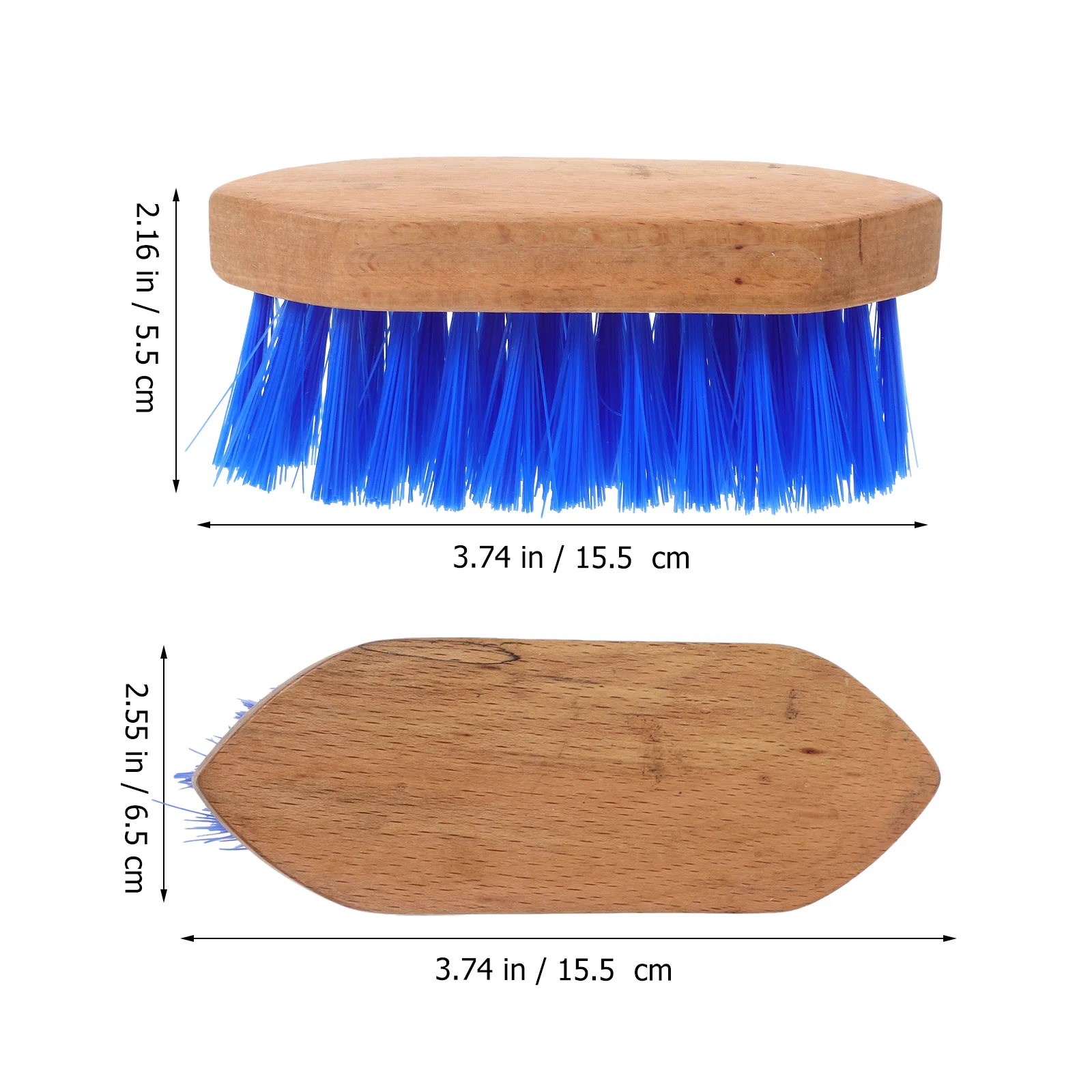 แปรงผมสําหรับม้าสัตว์เลี้ยงเครื่องมือกําจัดกรูมมิ่งวัวและ Shedding Blue Wooden Supply