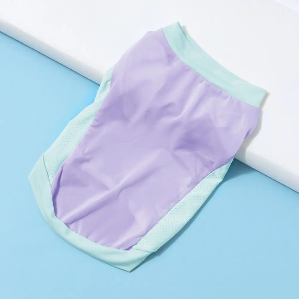 Pet Supplies Thin Dog Cooling Vest Breathable Soft Pet Sunscreen Clothes Sleeveless Cat Ice Silk Shirt For Puppy Small Animal