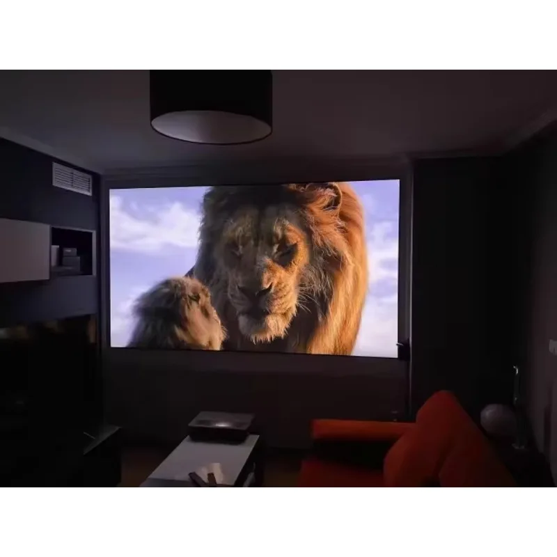 

Telon 120 дюймов 4K домашний кинотеатр с фиксированной рамкой, короткофокусный экран UST ALR, отклоняющий окружающий свет, лазерный проектор, экран для кинотеатра