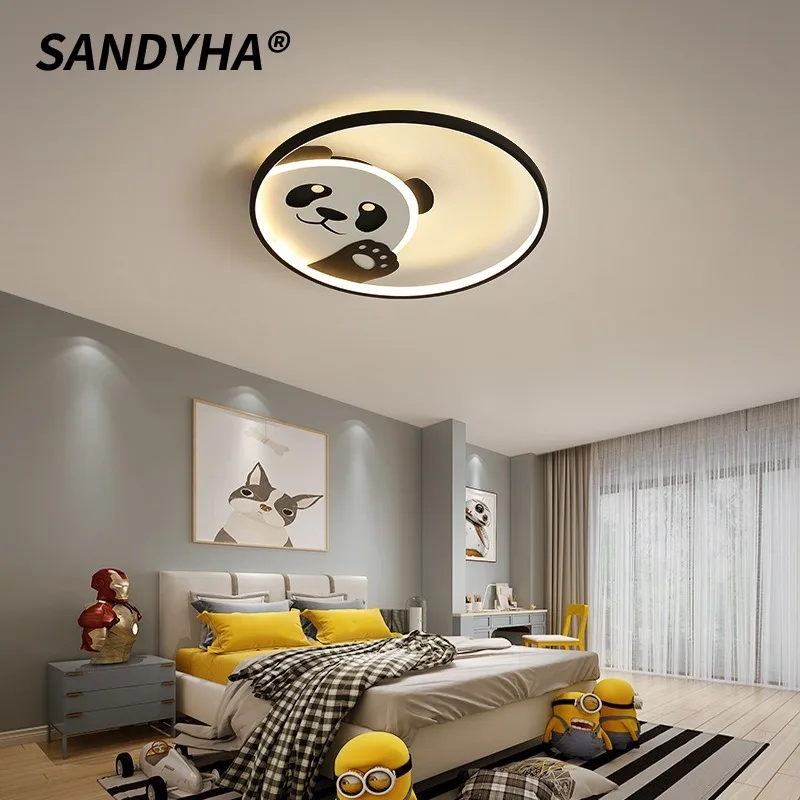 SANDYHA Creative Cartoon Childrens Room Ceiling Light Wall Lamp LED Fixture Bedroom Study Bathroom Home Decor Night Light Fun
