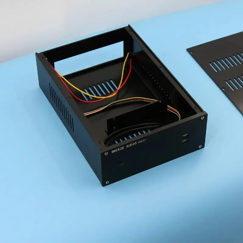 _ 2209 полностью алюминиевый мини-компьютер, шасси, черный ПК, сделай сам