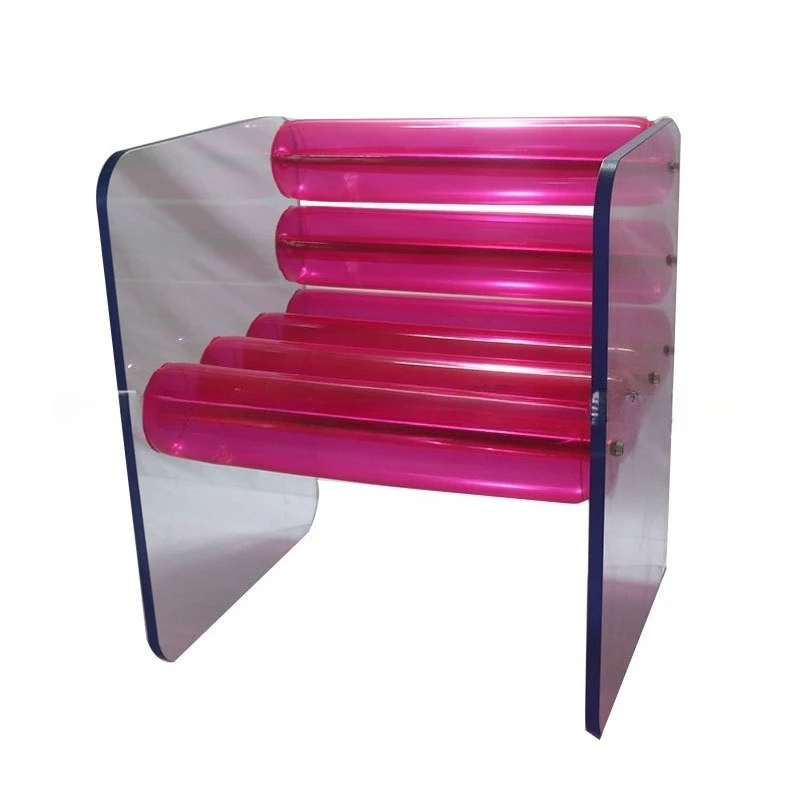 Italian transparent acrylic air sofa, single office, creative shooting air seat