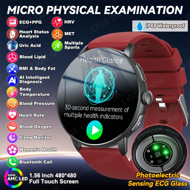 lige-2025-nuovo-ecg-ppg-monitor-di-salute-astuto-della-vigilanza-acido-urico-pressione-sanguigna-ossigeno-nel-sangue-analisi-del-corpo-orologio-smartwatch-uomini-della-signora