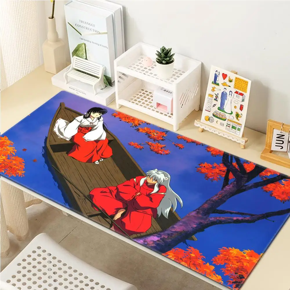 Mouse Gamer Inuyasha Pc Gaming Accessories Deskmat Mause Pad Mausepad Rubber Mat Mousepad Mats Keyboard Cabinet Laptops Pads Xxl