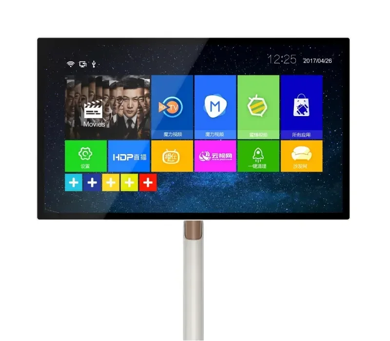 23.8 Inch Tv Smart Capacitive Touch Screen Android Fitness Mobile Gaming Monitor With Battery