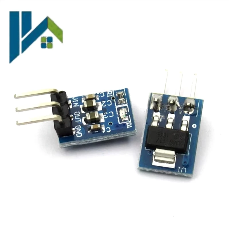 AMS1117‑3.3 LDO Power Module 3‑Pin 3.3V Output 800mA Linear Voltage Regulator Power Supply Board