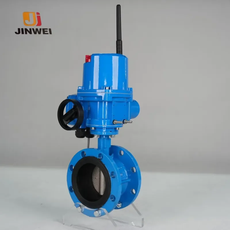 Long Lasting Sealing Structure Proof for Multiple Industrial Media Electric Actuator Flanged Butterfly Valve