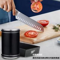 Rolling Knife Sharpener Magnetic Knife Holder Diamond Sharpening Stone Kit with 15 and 20 Degrees Angle Roller Kitchen Accessory