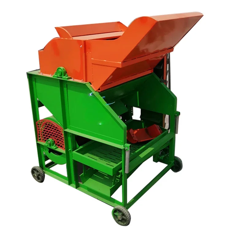 Moving groundnut peanut sheller thresher harvester and thresher  machine of peanut