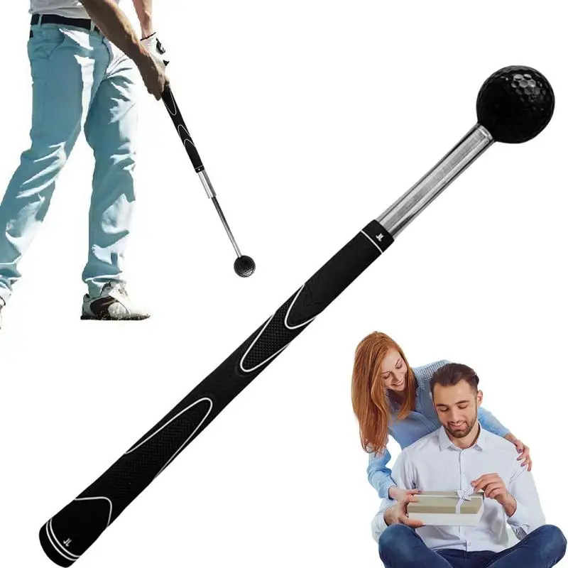 

Golf Swing Practice Stick Expandable Golf Hitting Trainer Enhance Distance Golf Club Bag Trainer For Golf Course Courtyard