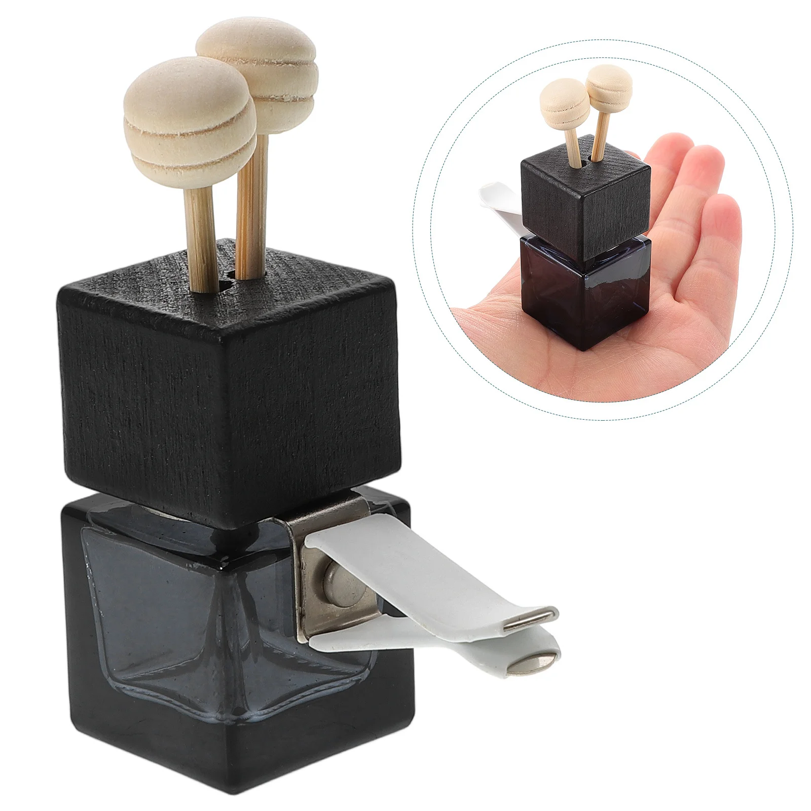

Universal Car Air Freshener Vent Clip Empty Essential Oil Bottle Stylish Perfume Aroma Fragrance Ornament Decor Auto Glass