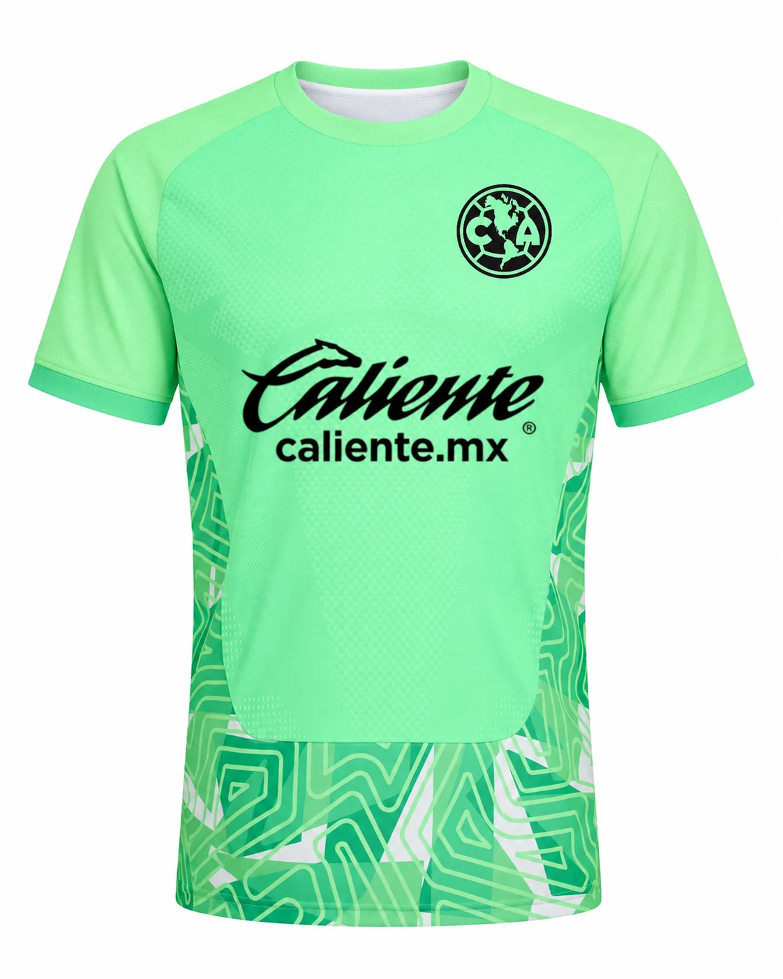 Club America 26-27 Heim-Fußballtrikot Gelb Herren Kurzarm Rundhals Fußballshirt Spiel- und Trainingstrikot – Detail 5