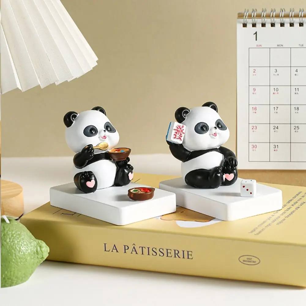 

Panda Figurines Panda Phone Holder Anti-slip Resin Cartoon Phone Stand Holder Free You Hands Stable Mobile Phone Bracket