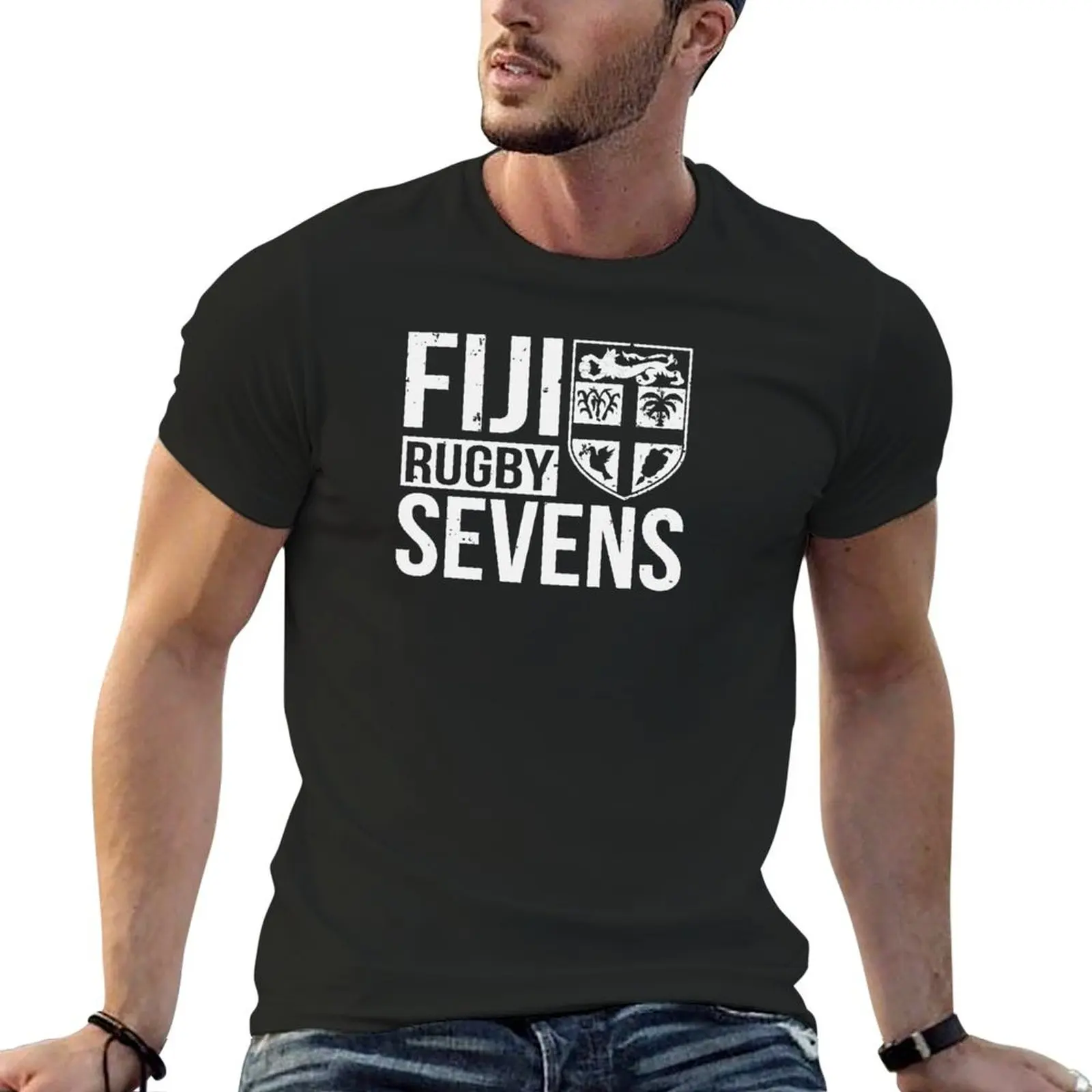 

Fiji Rugby Sevens 7s Proud Fans Of Fij T-Shirt blacks aesthetic clothes Aesthetic clothing baggy shirts cotton t shirt men