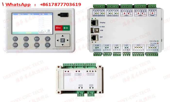 Three-head four-head control system Zhiyuan ZY-4330 multi-head mutual shift CO2 machine control card panel