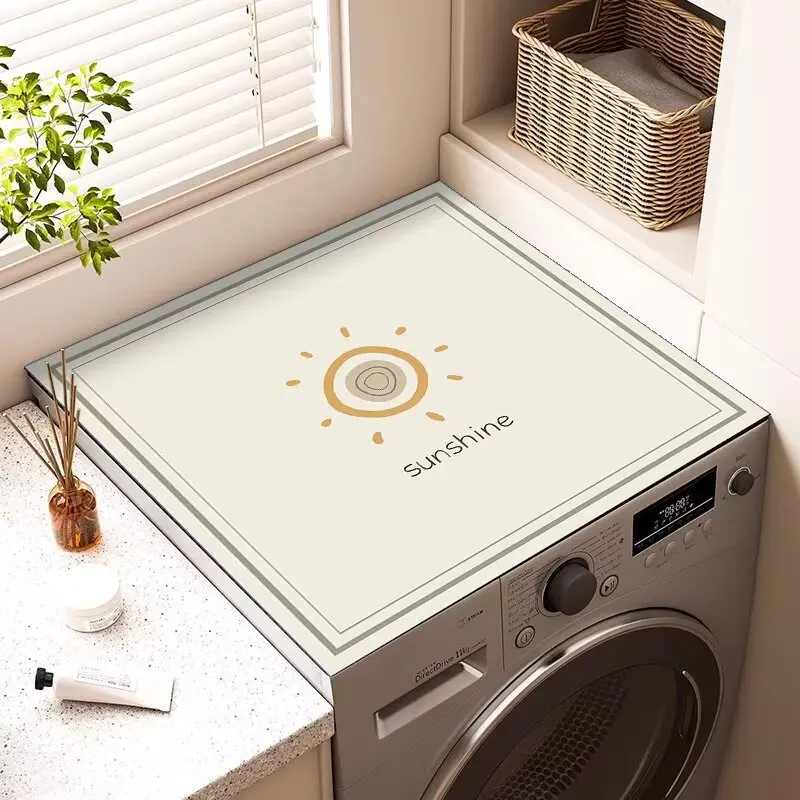 Bedside table mat waterproof, oil-proof, scalding-proof and dustproof, leave-in desktop protective mat, washing machine cover