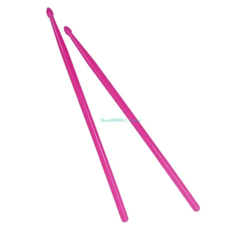 

T3LD 1 Pair 5A Nylon Plastic Drumsticks for Beginners Musical Instrument Percussion Parts Drum Sticks with Antislip Handle